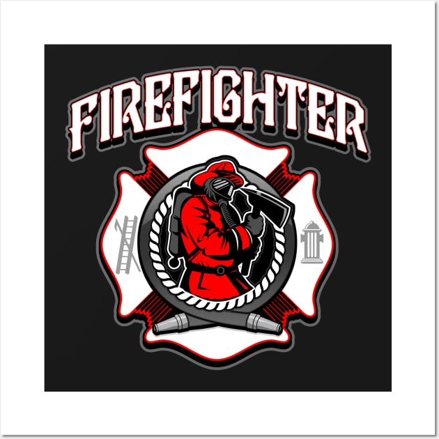 FIREFIGHTER Wall Art by razrgrfx